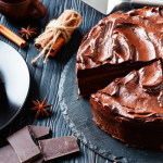 Bolo de Chocolate com Ganache de Café